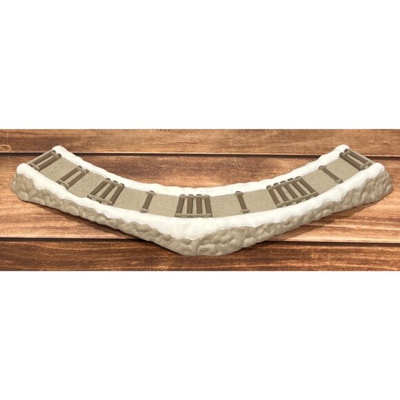 1991 HALLMARK KEEPSAKE ORNAMENT XPR9734 TRAIN TRESTLE DISPLAY STAND CLAUSE & CO. - Picture 10 of 12